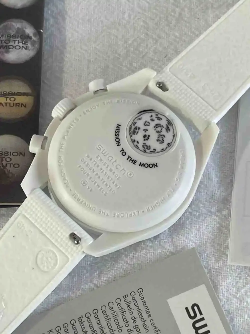 NWT Swatch x Omega Bioceramic MoonSwatch Mission to the Moonphase Watch White